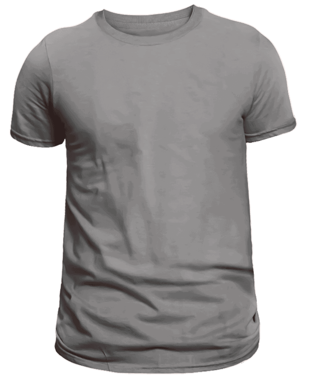 Grey t-shirt front view